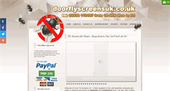 Desktop Screenshot of doorflyscreensuk.co.uk